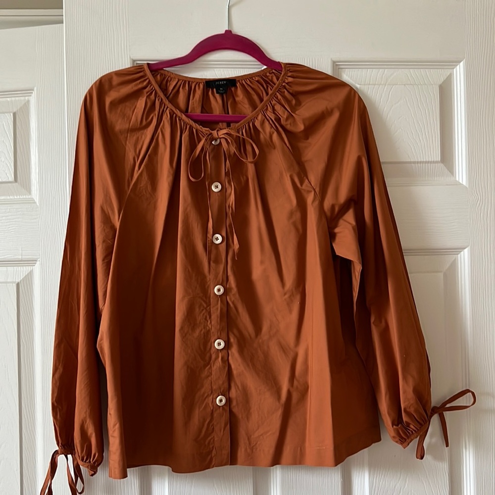 J.Crew peasant top. Size Medium.